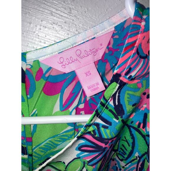 Lilly Pulitzer Silk Iona Shell Resort Tank 92268 size XS - Picture 5 of 10